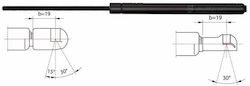 Metzger Trunk Shock Absorber 2110249 Metzger Trunk Shock Absorber 2110249