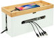 Relaxdays Bamboo Cable Box White 0