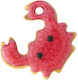 Steel Motif Crab Enamel 11x9mm 1 Piece