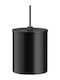 Sanco 190025-M116 Metallischer Badezimmer Behälter 5lt Schwarz