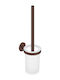 Sanco 91595-A75 Glass Bathroom Toilet Brush Brown