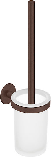 Sanco 91595-A75 Glass Bathroom Toilet Brush Brown