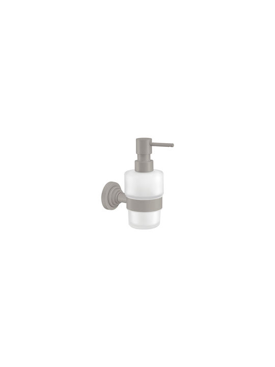 Sanco Vintage Wandmontierter Spender Glas Grau