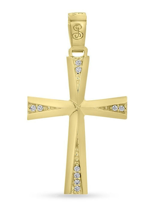 CHrysolithos Women's Gold Cross 9K Without Chain ST1511