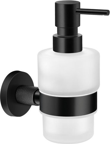 Sanco Dorian Επιτοίχιο Dispenser Γυάλινο Μαύρο