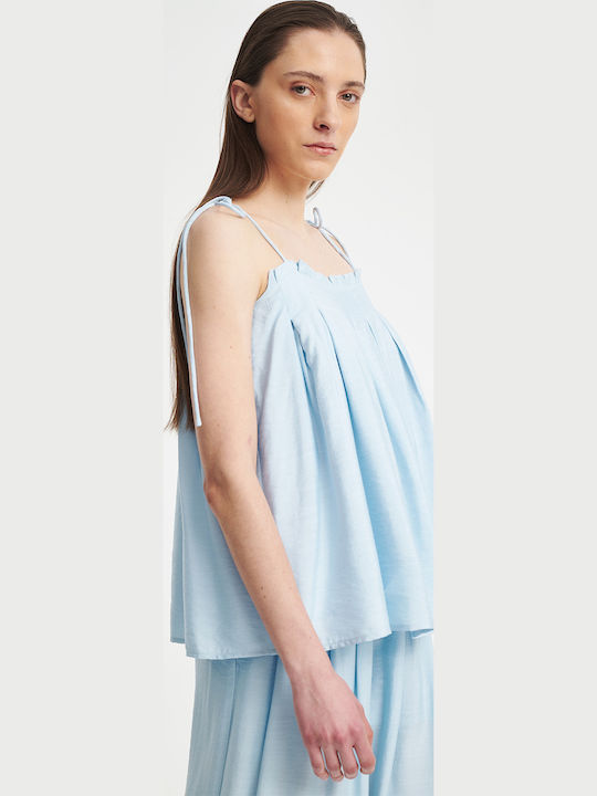Eleh Women's Blouse Light Blue