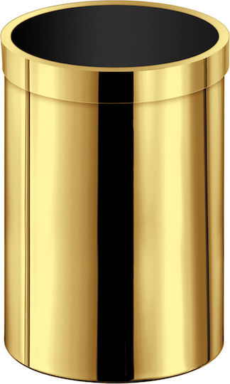 Sanco Metallic Bathroom Bin 12lt Gold