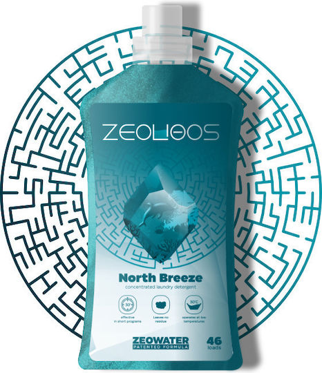 ZeoTec Υγρό Απορρυπαντικό Ρούχων με Άρωμα North Breeze 1.3lt (28 Μεζούρες)