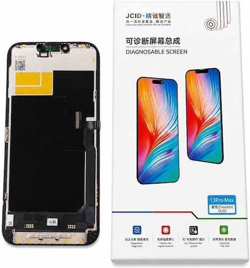 JCID Οθόνη OLED με Μηχανισμό Αφής για Iphone 13 Pro Max (Μαύρο)