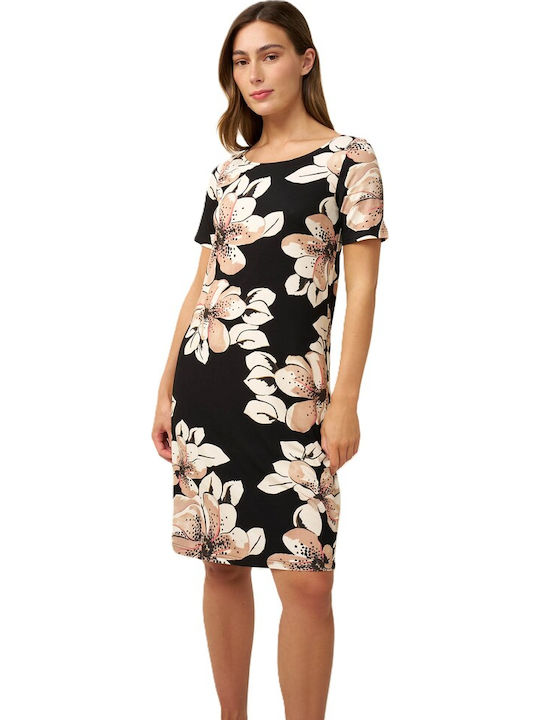 Vamp Weiß-Schwarz-Beige Damenkleid