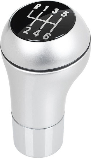 Bmw E39 E46 E53 E60 E61 E81 E82 E83 E85 E87 E90 E91 E92 E93 Gear Shift Knob Silver+chrome 6 Speed