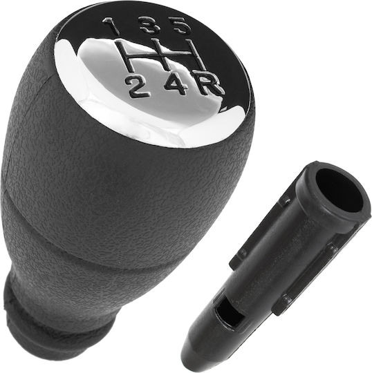 Peugeot Partner I 96-07 Gear Shift Knob Chrome 5 Speeds + Adapter Shift Lever Knob Extension 2 Pcs Set