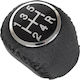 Peugeot Boxer I Ii 94-14 Gear Shift Knob Black + Chrome 5 Speeds Reverse At Bottom