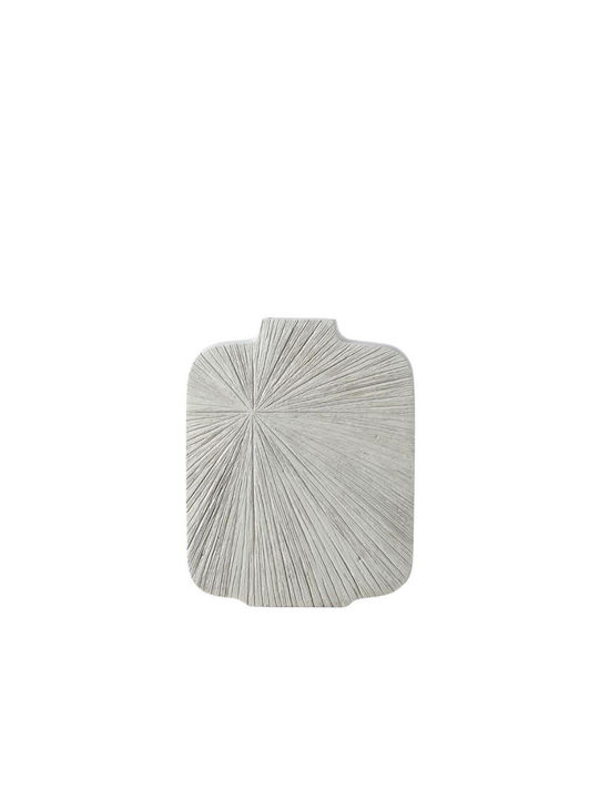 Espiel Decorative Gray Stone Vase 24x4.5xH30.5cm