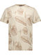 Short Sleeve Beige Blouse