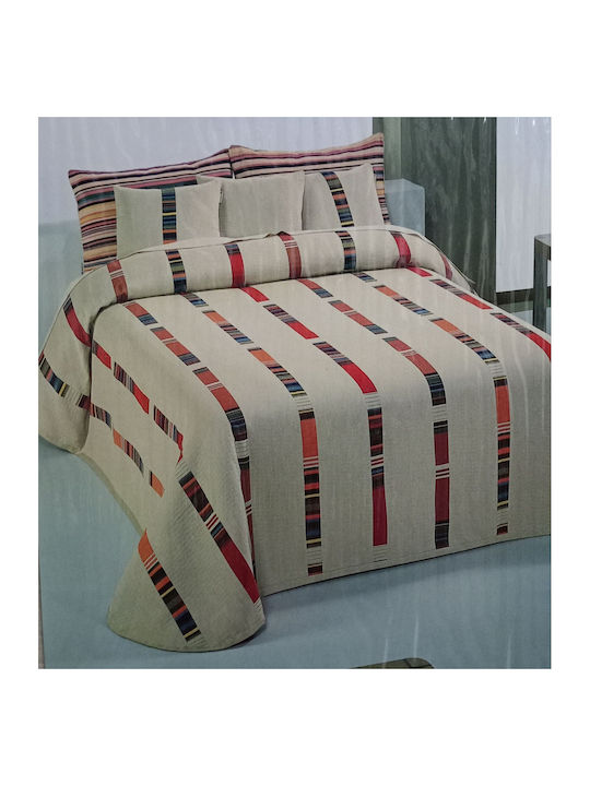 Manterol Casa Glossier Cuvertură Pat Dublu Ecru 235x270cm