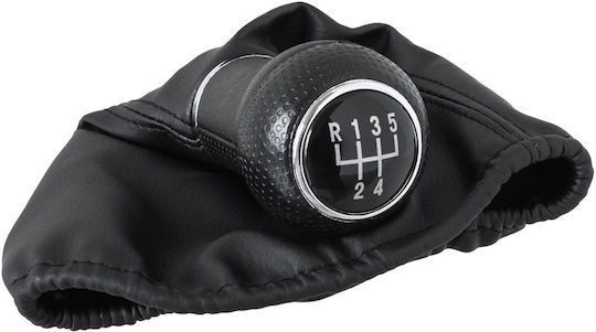 Seat Leon I 99-06 Black Gear Shift Knob + 5-speed Gasket