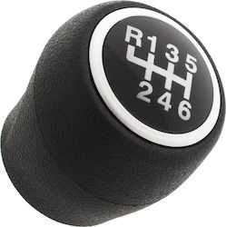 Fiat Grande Punto 2005 Black + Silver Gear Shift Knob 6 Speeds Fiat Grande Punto 2005 Black + Silver Gear Shift Knob 6 Speeds
