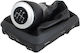 Seat Alhambra 00-10 Black Gear Shift Knob + 5-speed Boot Black Frame
