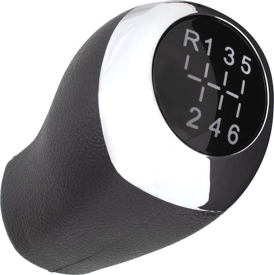 Hyundai I20 07-12 Gear Shift Knob Black + Chrome 6 Speed