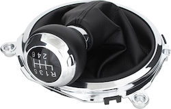 Audi TT 8J 06-14 Schwarzer Chrom Schaltknopf + Schwarze Gamaschen Chromrahmen 6 Gänge