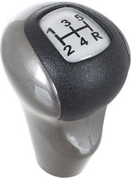 Honda Civic Viii 2005 Gray-black 5-speed Shift Knob Silver Cover Honda Civic Viii 2005 Gray-black 5-speed Shift Knob Silver Cover