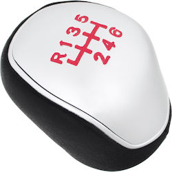 Ford Mondeo Iv V Gear Shift Knob Black Eco-leather + Silver + Red 6-speed Scheme