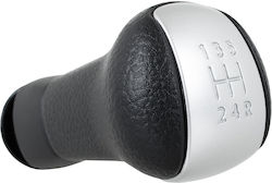 Nissan Qashqai 06-13 5-speed Black + Silver Gear Shift Knob