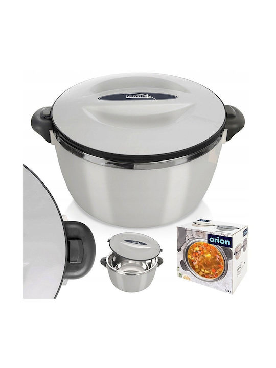 Orion Lunch Box Inox Thermo Gray 3.5lt