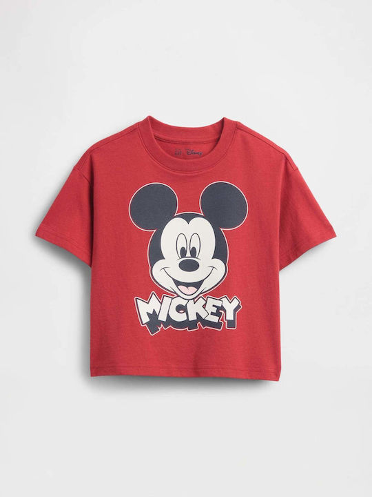 GAP Kids Top Short-sleeved Chakra Red Disney
