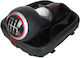 Audi A3 8p 03-12 Black Eco Leather + Silver 6-speed Gear Shift Knob + Black Red Thread Gaiter