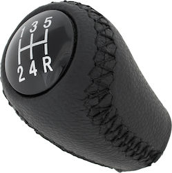 Mazda 3 06-12 Black Leather 5 Speed Shift Knob