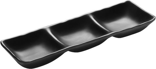 Ready Round Melamine Black Serving Bowls 5 Pieces