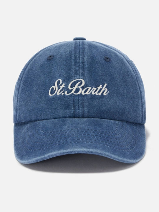 Mc2 Saint Barth Kid's Davis Cotton Baseball Cap Soft Blue Das0005/02963l