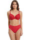 Set Bikini Ψηλόμεσο Κόκκινο