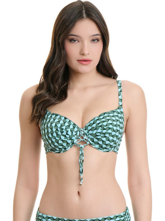Topuri De Bikini Sutien Cupe D Verde Aqua