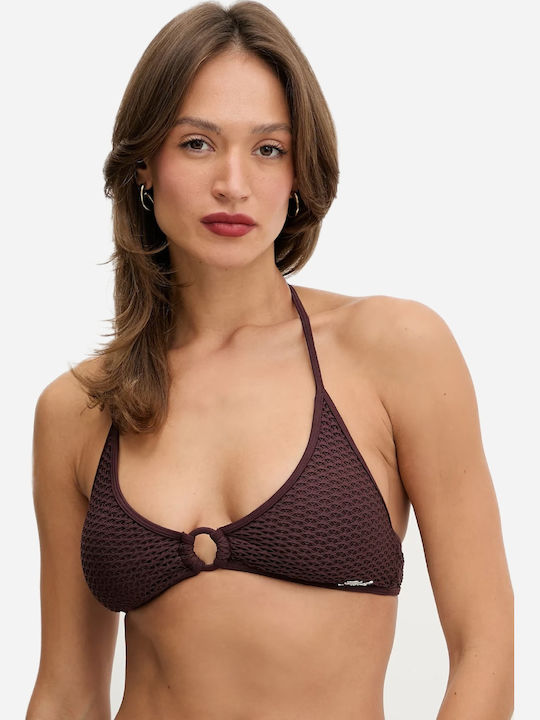 Karl Lagerfeld Bikini Triangle Brown