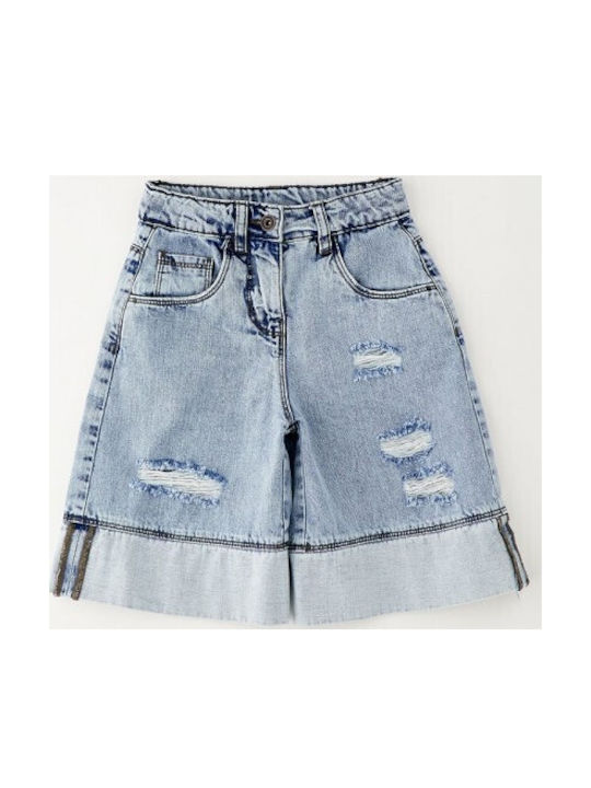 Kids Fabric Shorts/Bermuda Short Trousers Denim Marble