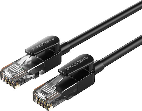 Cabletime U/UTP Cat.6 (Gigabit) Καλώδιο Δικτύου Ethernet 1.5m Μαύρο