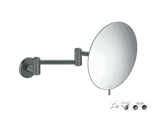 Sanco Sanco Schminkspiegel Wand 118cm Grauer MR-701-M118