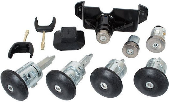 Ford Transit 2006 Türschloss Einlagen Set 4x + Zündung + Motorhaube + Tankdeckel 7 Stück Set