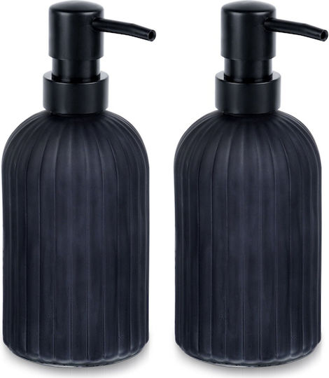 Vilde Dozator De Bucătărie Din Sticlă Negru 400ml