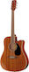 Harley Benton Semi-Acoustic Guitar Cutaway Natural