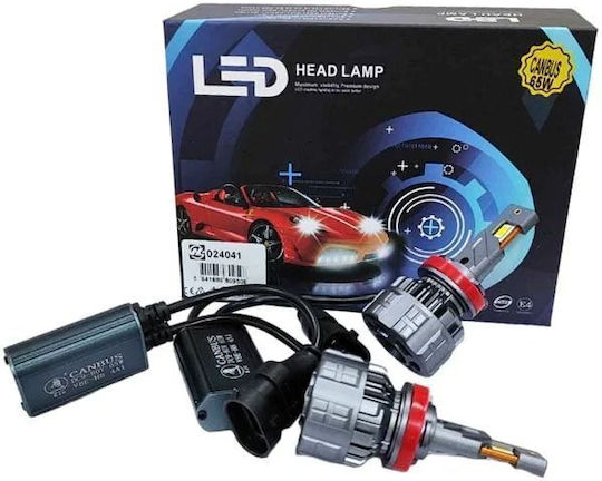 Λάμπα Αυτοκινήτου Canbus V8e 9006/hb4 65w 6000k Led Head Lamp