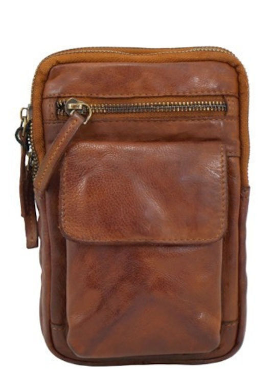 Leder Herren Tasche Schulter Crossbody Tabac Braun