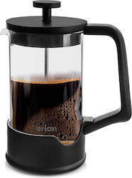 Glass French Press Coffee Tea Black 400 Ml