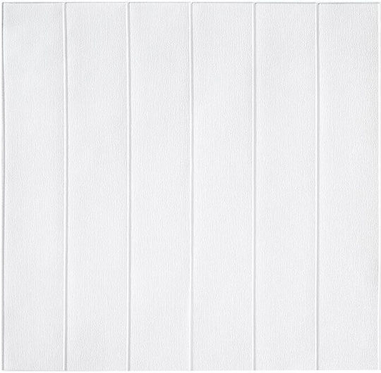 Panouri Decorative 3D Din PVC Autoadezive Albe 70x70cm 10 Bucăți