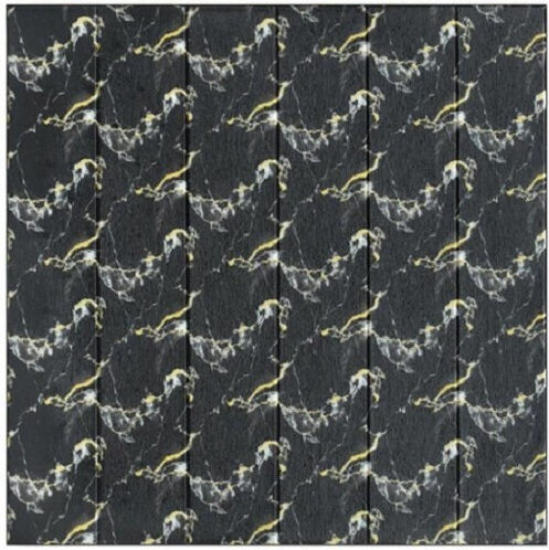 Panouri Decorative 3D Din PVC Autoadezive Negre 70x70cm 10 Bucăți