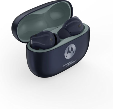 Motorola Moto Buds 2+ Bluetooth Handsfree Ακουστικά με Αντοχή στον Ιδρώτα και Θήκη Φόρτισης PANTONE Silhouette