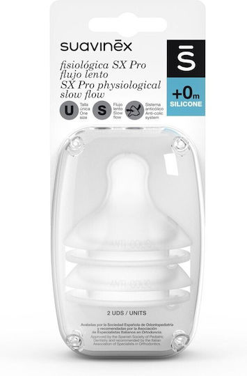 Suavinex Pro Θηλές από Σιλικόνη Αργής Ροής 2τμχ